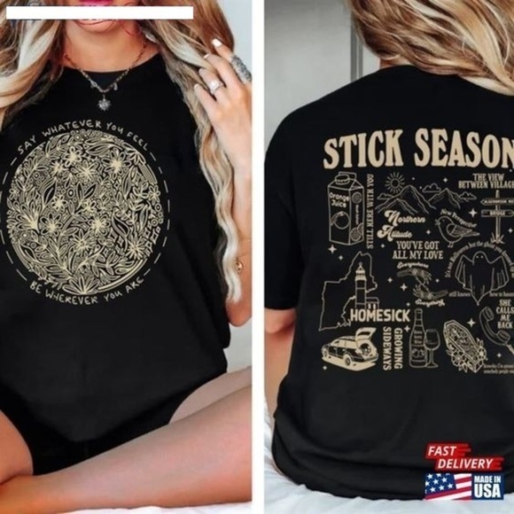 Other - Stick Season Tour 2023 Tshirt 2 Sided Unisex Tee For Music Fan